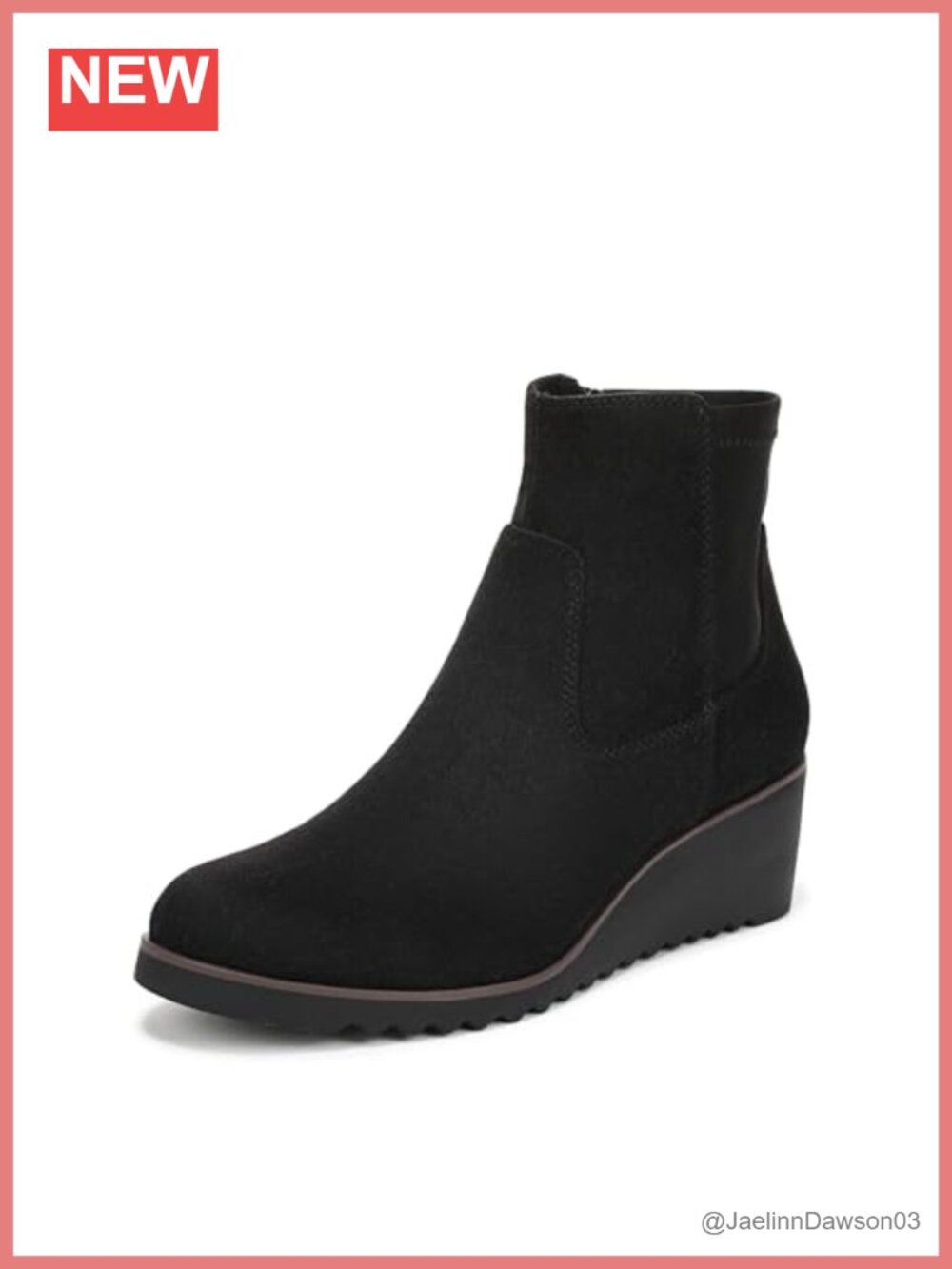 LifeStride Zionne Women's Ankle Booties Comfort Wedge Fabric Shoes Side Zip